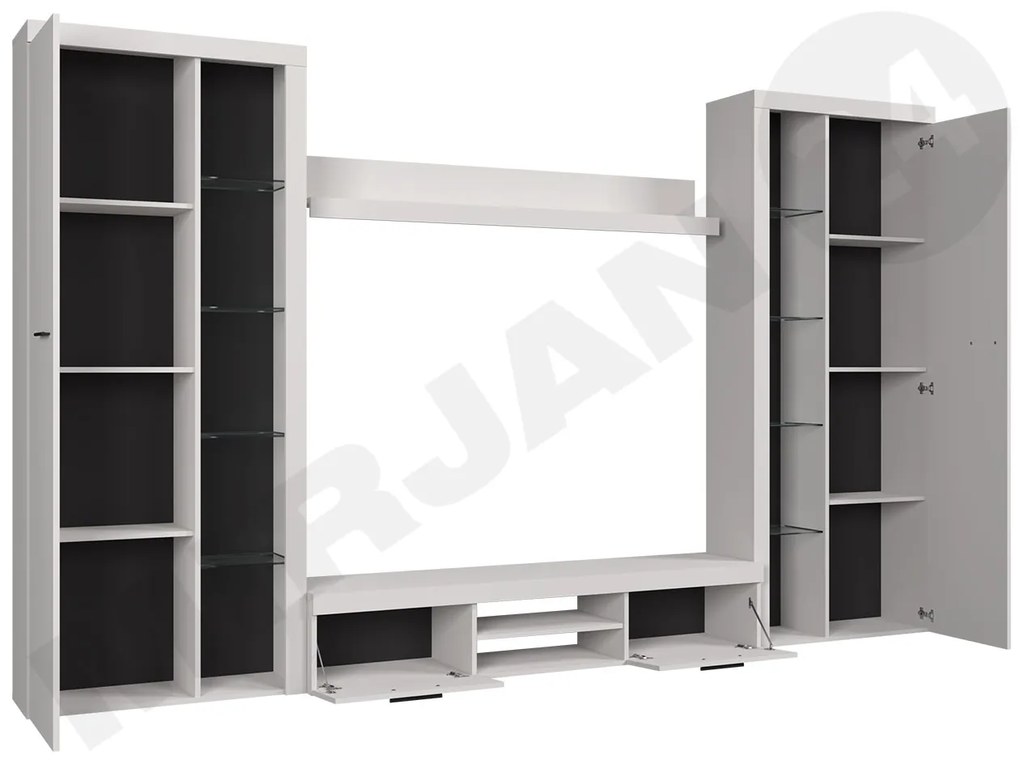Mobilier living Rokara XL (stejar Lefkas) (fără iluminat). 1058315