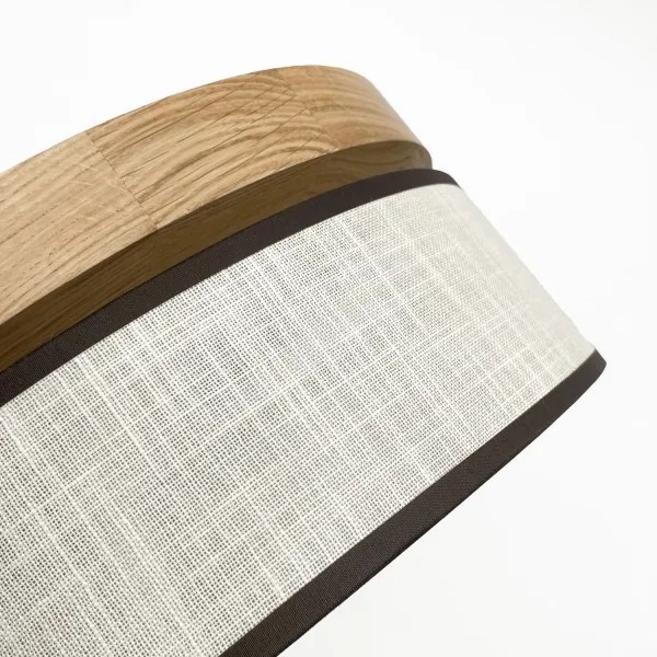 Brilagi - Plafonieră LED BELLADONNA, 36 W, 230 V, Ø 50 cm, crem/stejar