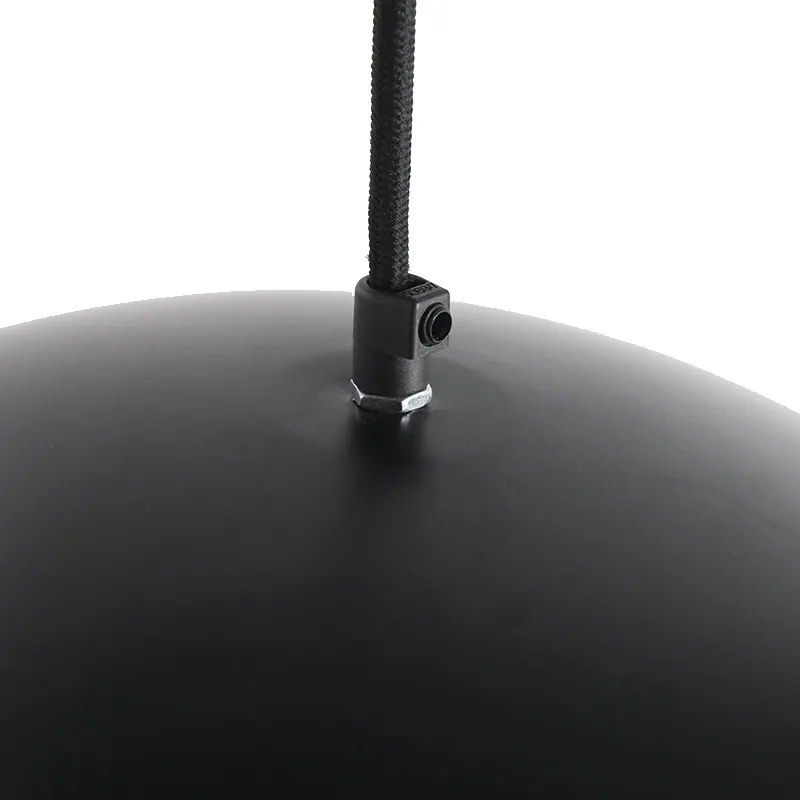 Lampă cu pandantiv industrială inteligentă neagră cu auriu 50 cm inclusiv Wifi G125 - Magna Eco