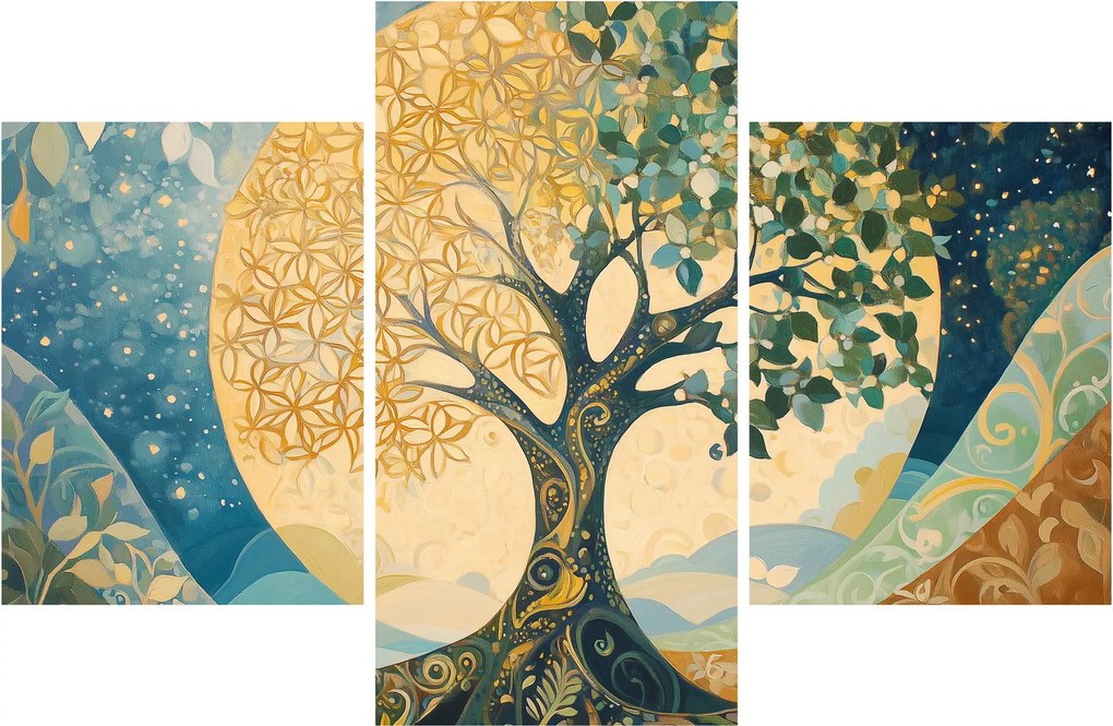 Tablou – Arborele vieții în lună (90x60 cm)