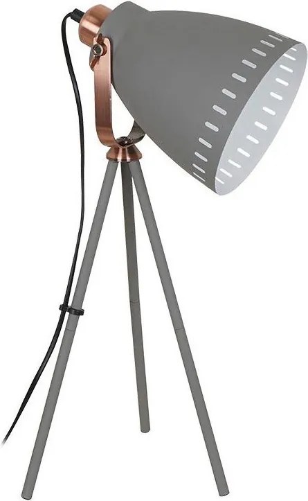 Solight WA002-G - LED Lampă de masă MILANO 1xE27/10W/230V gri 52cm