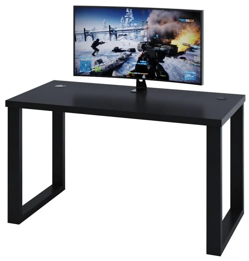 Masă PC gaming Gamer S (Negru) (fără iluminat). 1054990