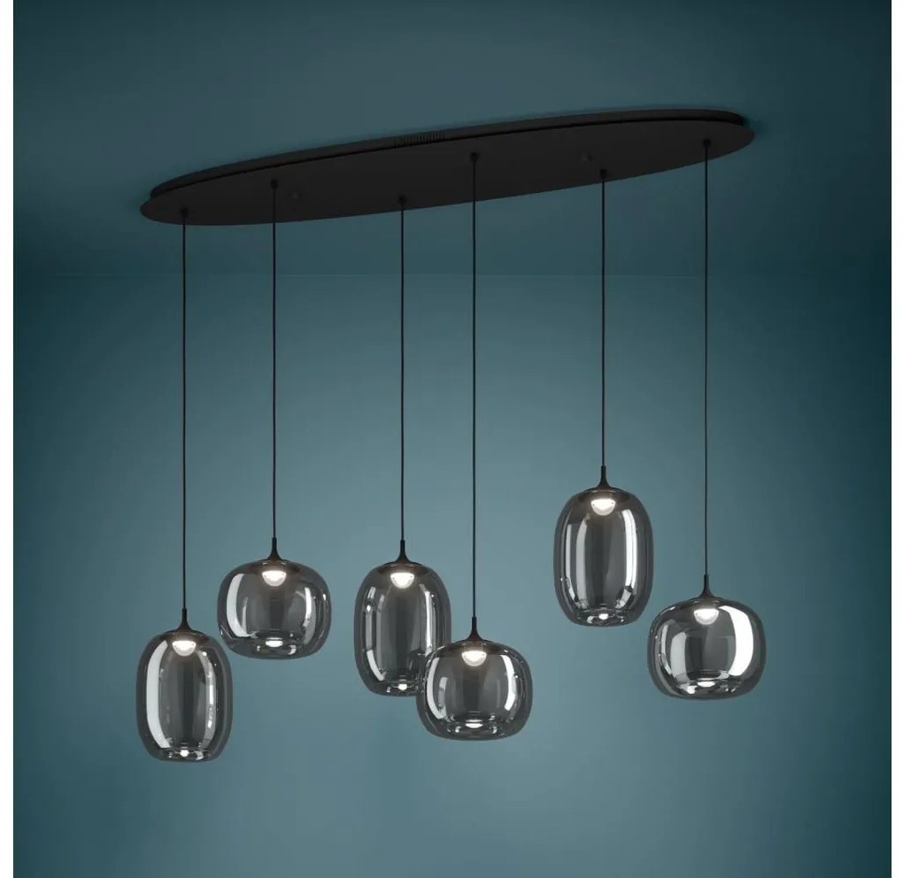 Lustră LED dimabilă pe cablu Eglo 390415 LARVA 6xLED/3,7W/230V 2700-6500K + telecomandă