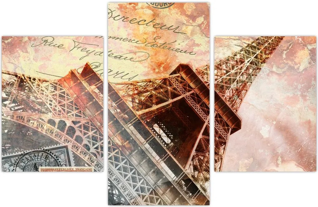 Tablou - Turnul Eiffel în stil vintage (90x60 cm)