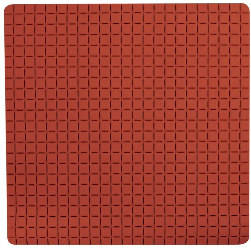 Spirella Suport antiderapant pentru duș QUADROPremium, teracotă, 54 x 54 cm