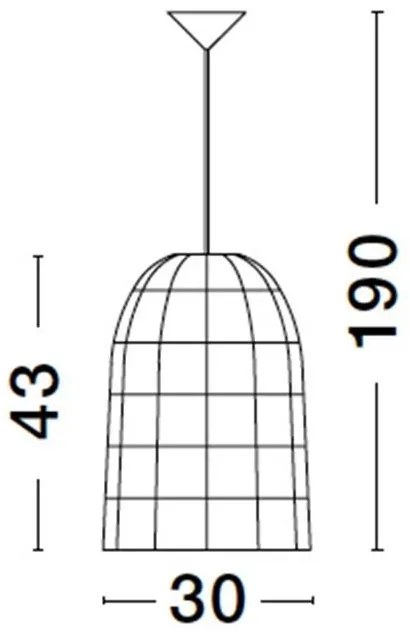 Lustra / Pendul modern design natural ratan AURORA