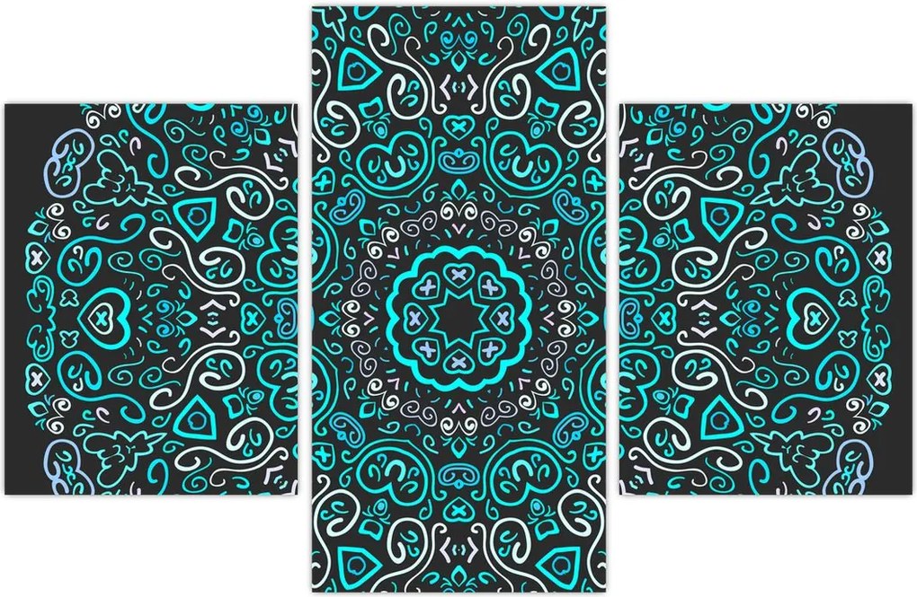 Tablou cu abstracție ornamentală (90x60 cm)