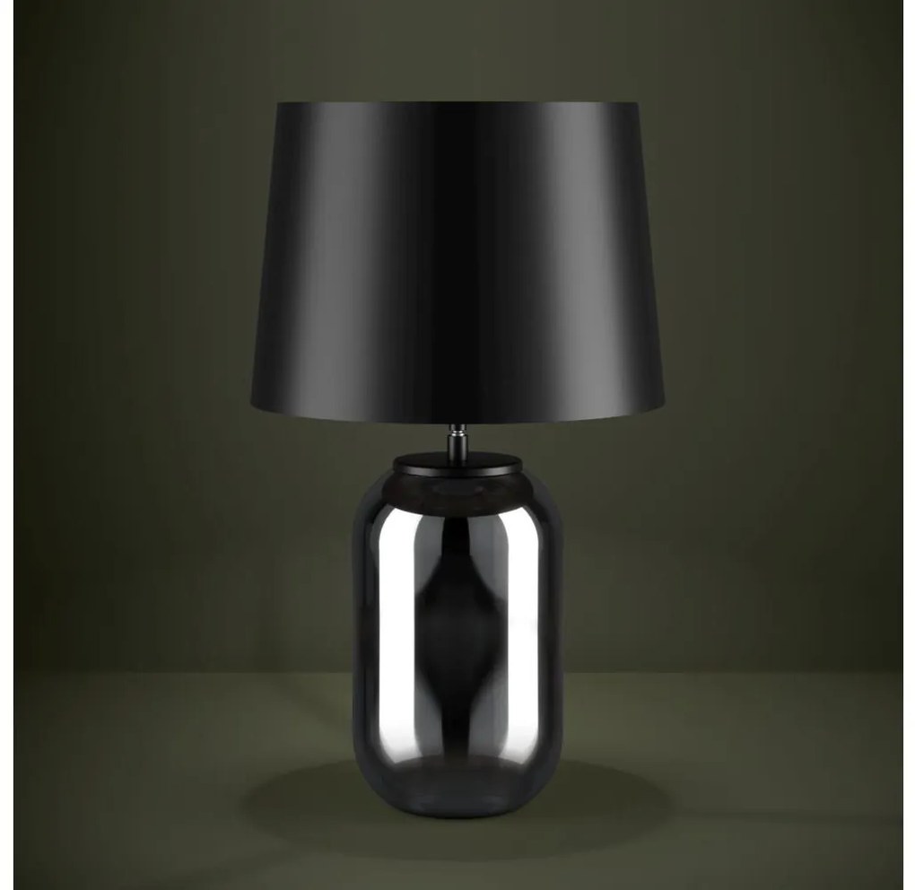 Lampă de masă Eglo 390063 CUITE 1xE27/40W/230V negru/fumuriu