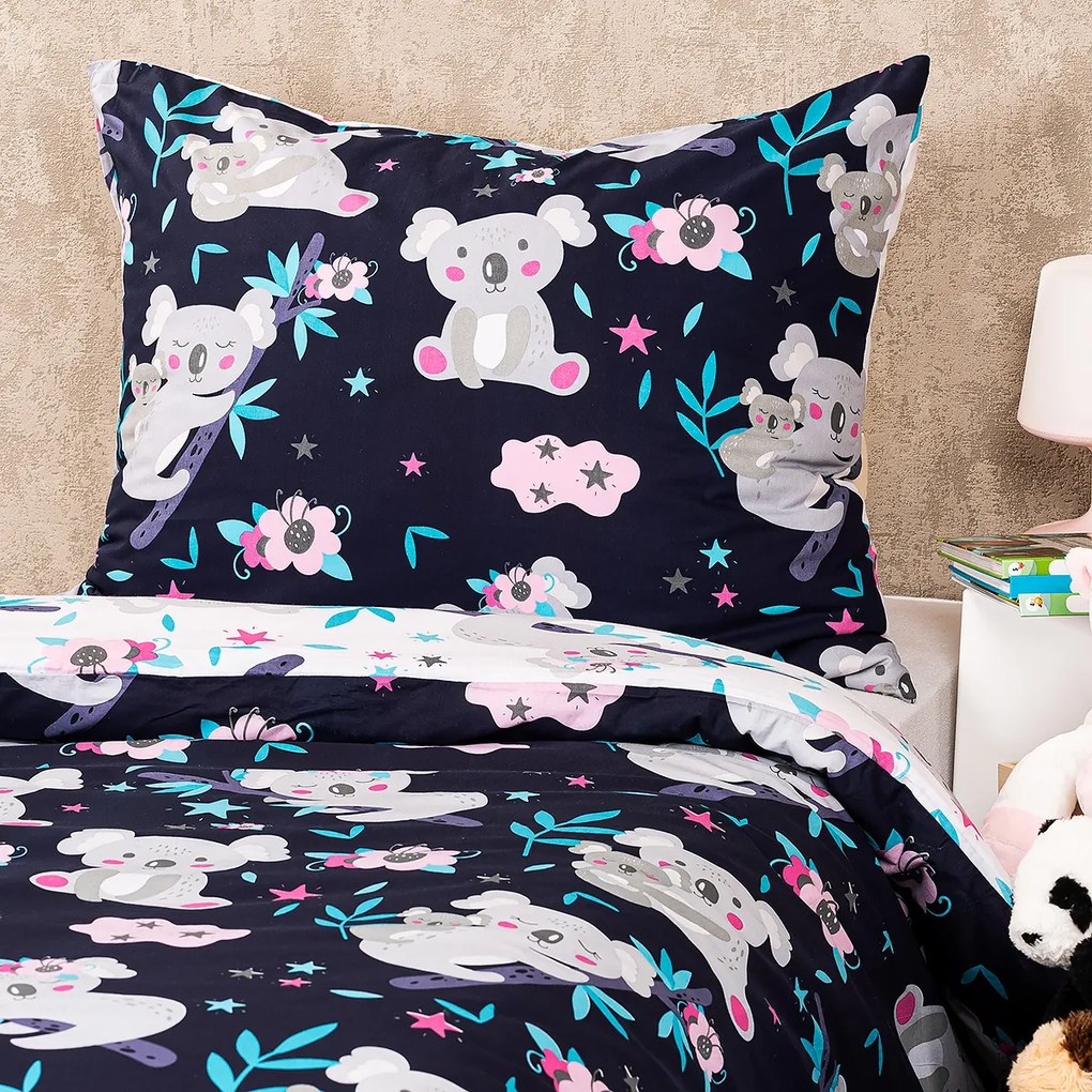 Lenjerie de pat din bumbac 4Home Koala friend, 140 x 200 cm, 70 x 90 cm