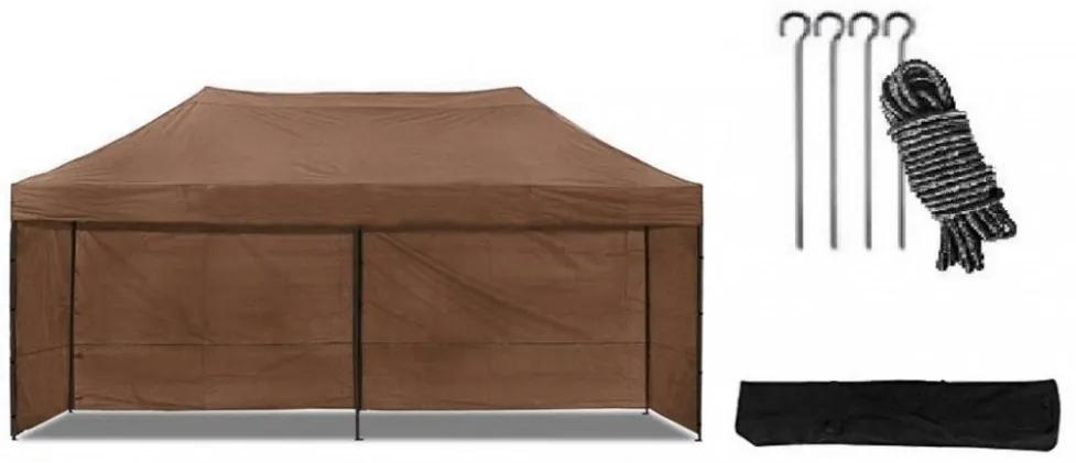 Cort pavilion 3x6 m maro All-in-One