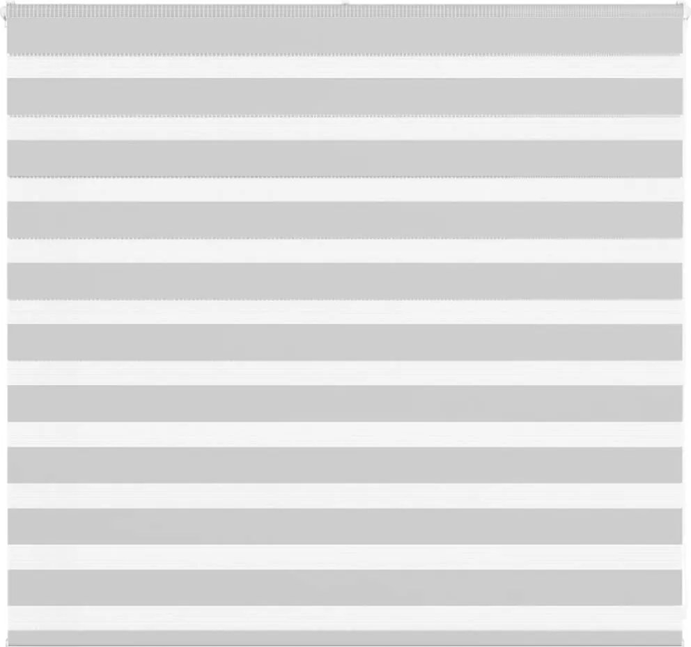 vidaXL Jaluzea tip zebra gri deschis lățime țesătură 160,9cm poliester