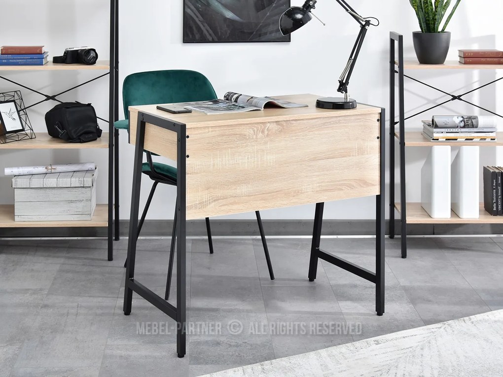 Masă PC Norway (stejar + negru). 1109804