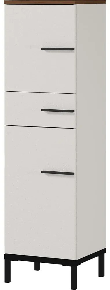 Dulap de baie gri-bej cu aspect de nuc 34x123 cm Yonkers - Germania