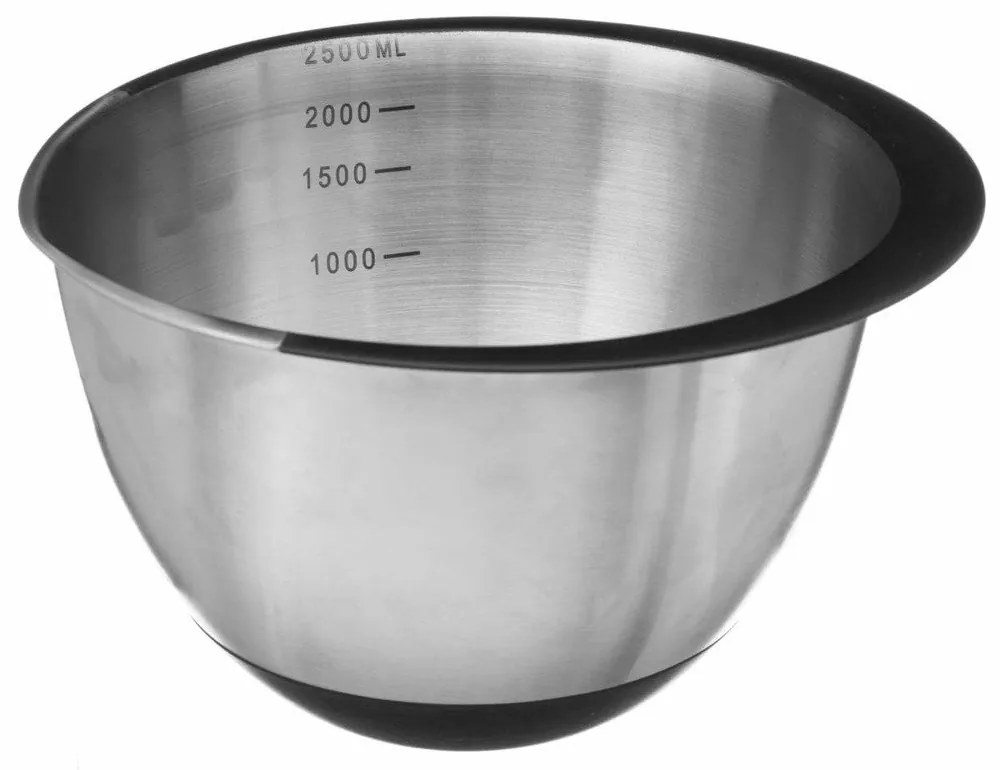 Bol de bucatarie, 2,5 litri, inox