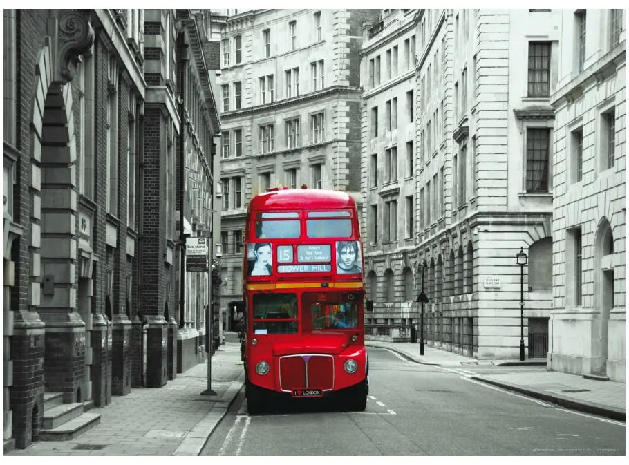 Fototapet Londra - Red Double-Decker