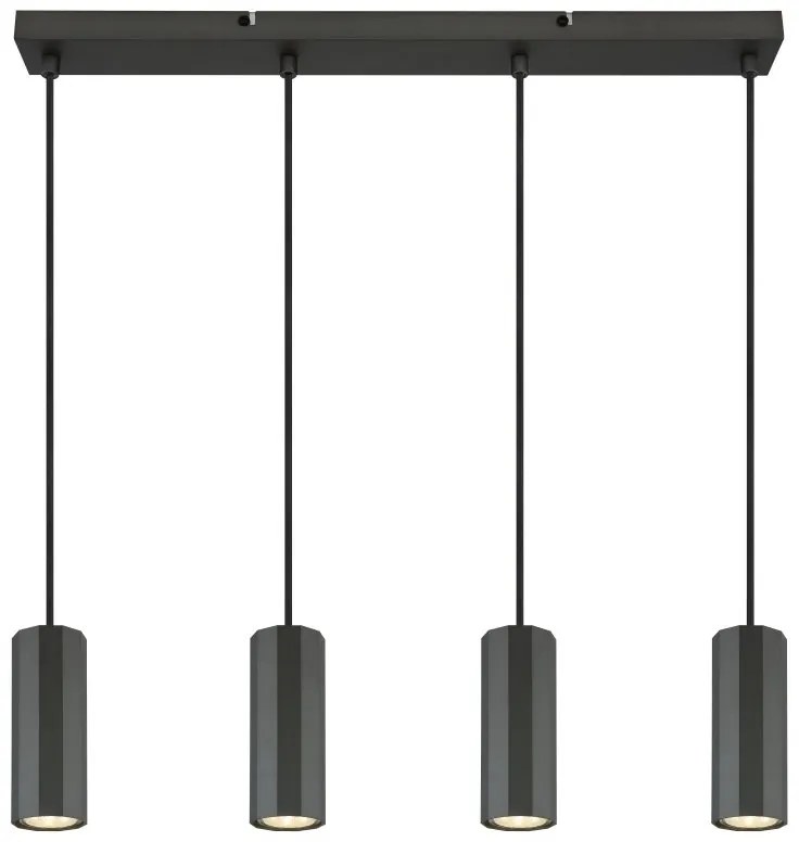 Lustra suspendata stil minimalist JAMES 4L gri