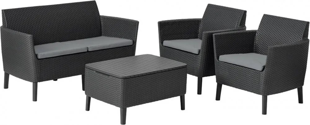 Set de mobilier de grădină SALEMO 2 grafit