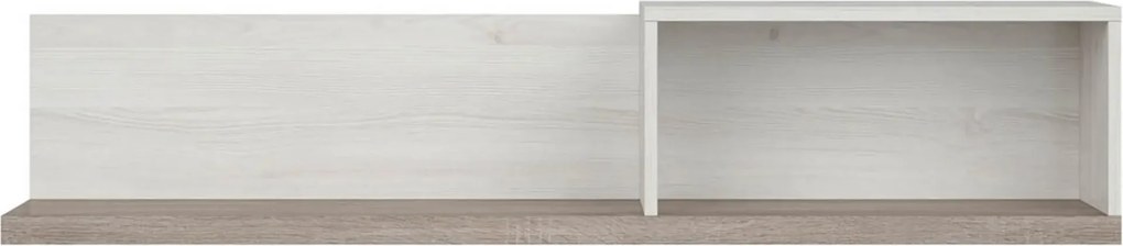 Raft LUCA JUZI, zada sibiu deschis/stejar sonoma, PAL laminat, 141x31x