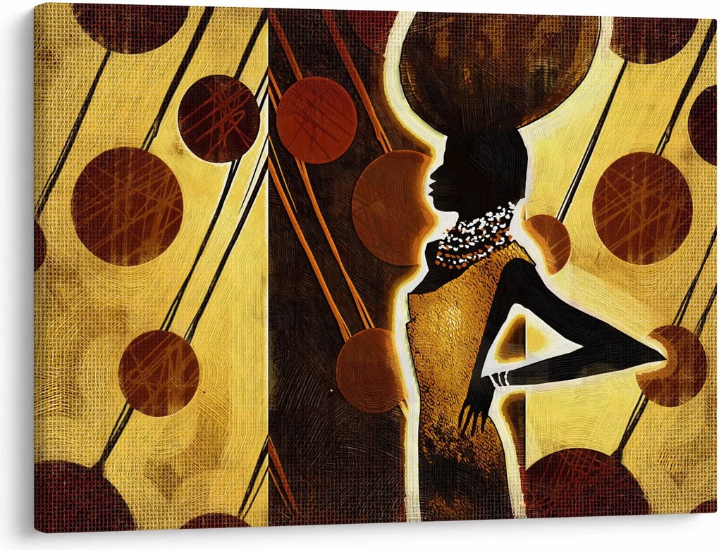 Tablou cu pictură artistică străveche (70x50 cm)