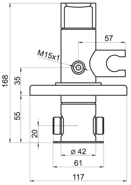 Baterie de bideu cu duș pentru instalare ascunsă Novaservis METALIA crom lucios