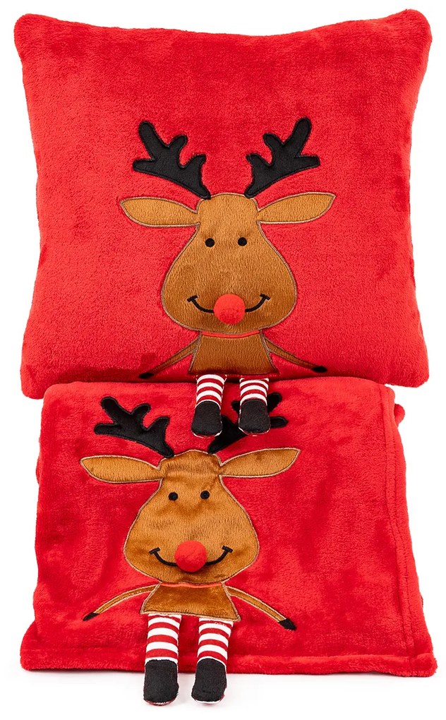 Pătură de Crăciun 4Home Happy Reindeer, 150 x 200cm