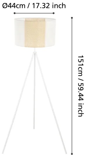 Lampadar ARNHEM 1xE27/40W/230V Eglo 43556