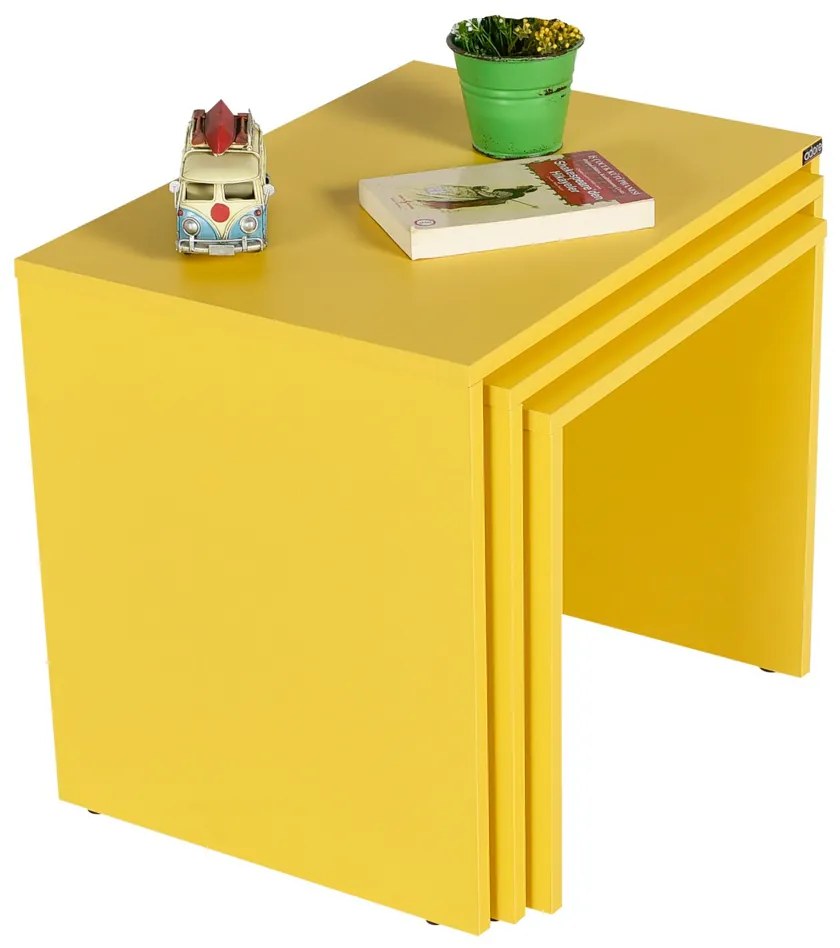 Măsuță auxiliară SHP Yellow, 3 buc.