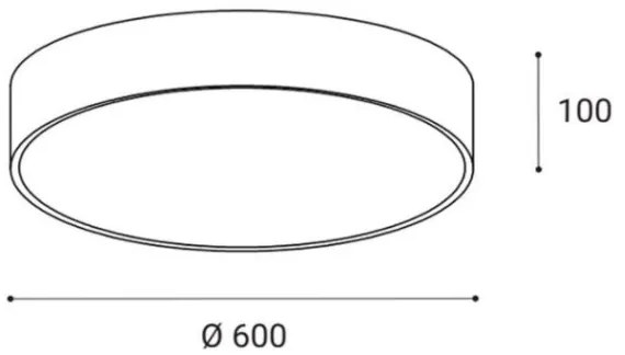 Plafonieră LED LED2 MONO LED/60W/230V 3000/4000K negru