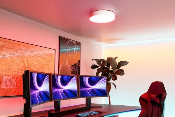 Eglo 901906 - Plafonieră LED RGBW reglabilă GALLIZZI-Z, LED/15W/230V, Ø39 cm, alb