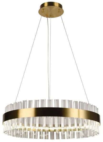 Lustră LED dimabilă de cristal pe cablu Brilagi HALO LED/40W/230V + telecomandă