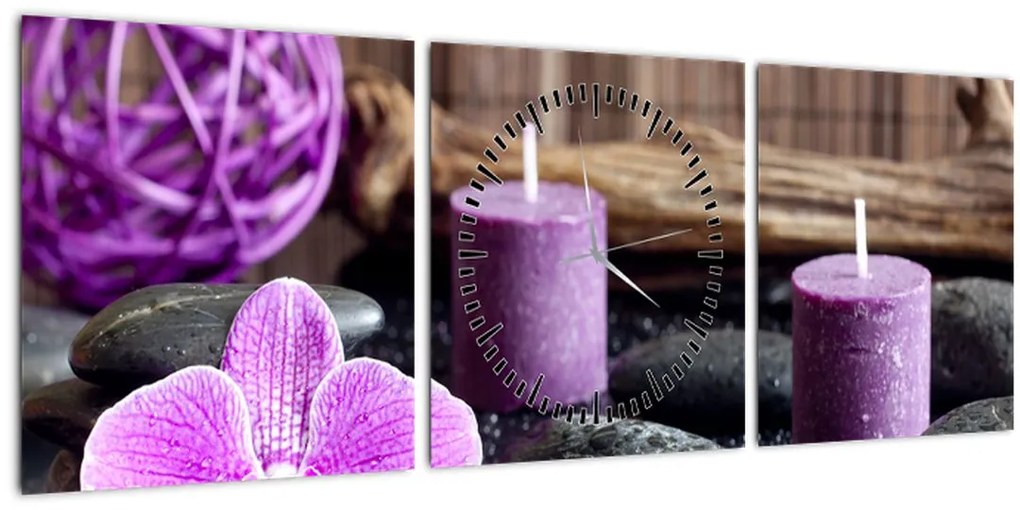 Tablou - Relaxare (cu ceas) (90x30 cm)