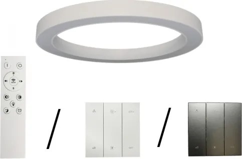 Plafonieră LED 100 W, 230 V, 3000/4000/6500 K, Ø 100 cm, albă