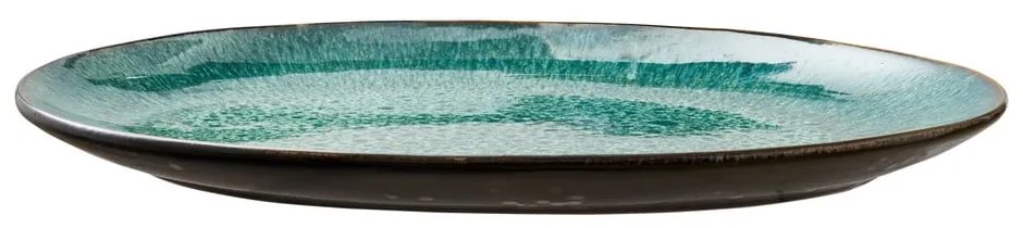 Farfurie verde/neagră pentru servire din gresie Gastro Green/Black – Bitz