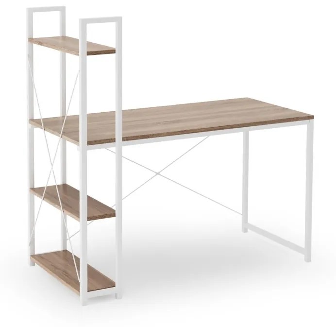 Birou Narvik B-1 Alb - L120 x l64 x H120 cm