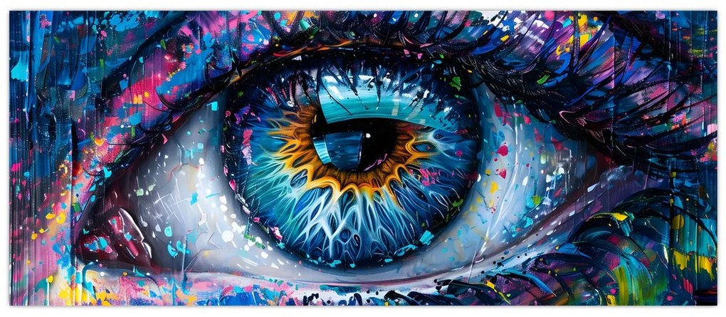 Tablou - Pictura ochilor (120x50 cm)