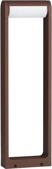 Stalp exterior LED 3000K IP65 Rox corten, H-60cm