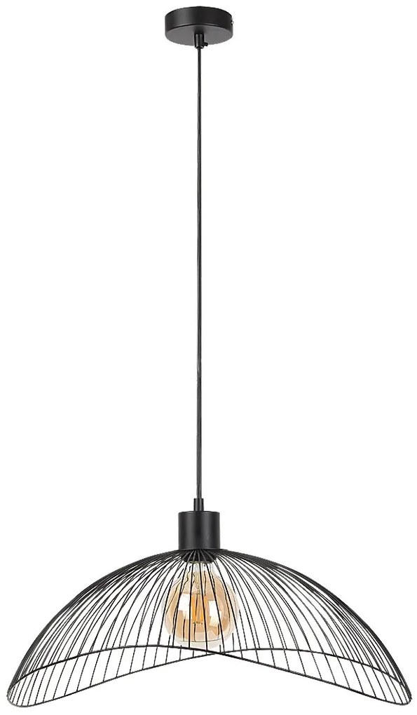 Rabalux Iduna lampă suspendată 1x60 W negru 4347