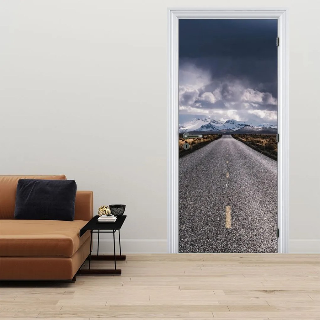 Fototapet pentru ușă - Drum în deșert (95x205cm)