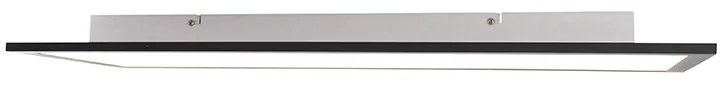Plafoniera neagra 80 cm incl. LED cu telecomanda - Live