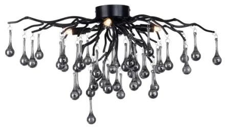 Paul Neuhaus 8090-18 - Lustră aplicată ICICLE 4xG9/40W/230V 30x60 cm negru