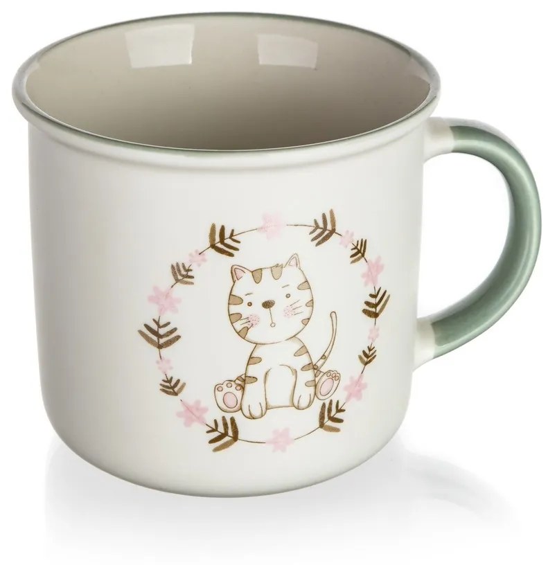 Set de 4 căni din ceramică Banquet  KITTY, 400 ml