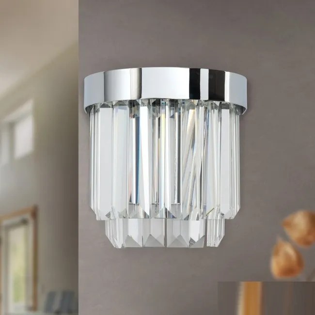 Aplica LED design LUX PRISM, chrome