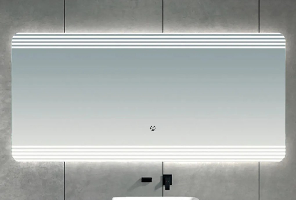 Brilagi - Oglindă LED pentru baie MELZO LED/30W/230V 60x90 cm IP44 CRI 90 dimabilă + CCT