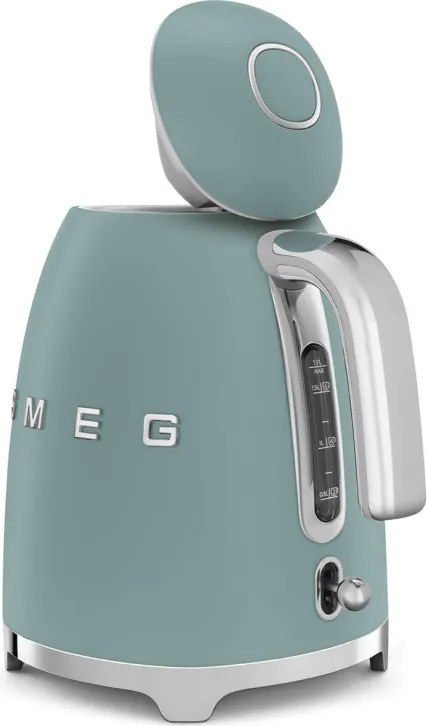 Cana electrica SMEG KLF03EGMEU, 2400 W, 1,7 l, Baza rotativa la 360°, Finisaj mat, Verde smarald