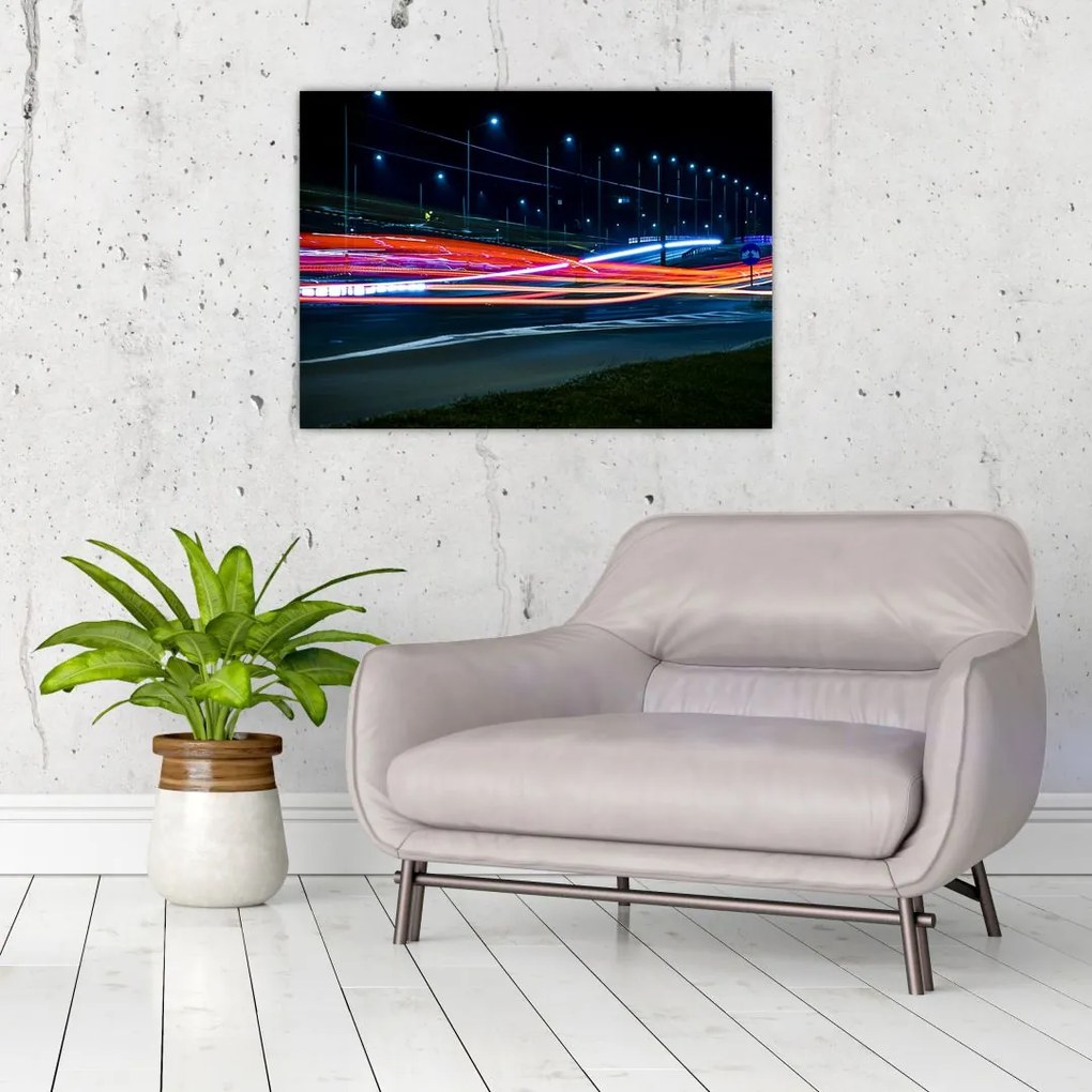 Tabloul orașului nocturn (70x50 cm)