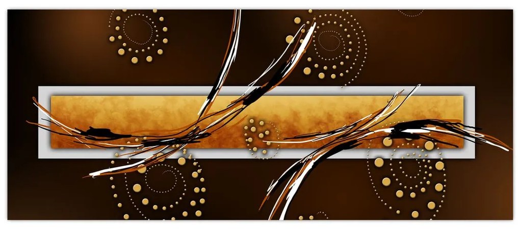 Tablou abstracției - Fluturi (120x50 cm)