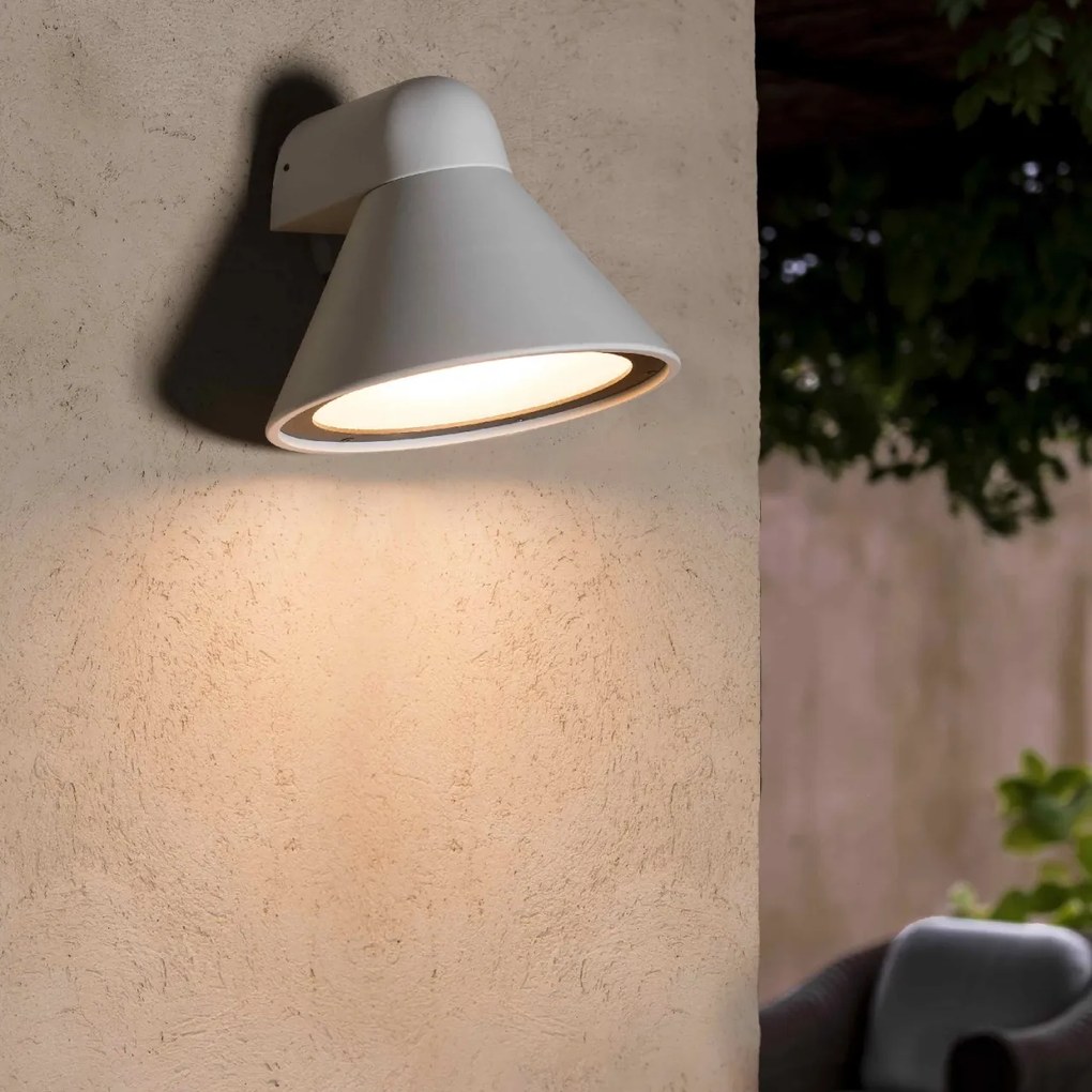 Aplica de perete exterior design modern IP65 PALS alba