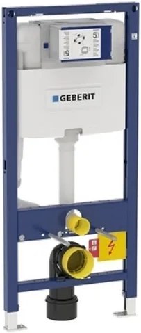 Rezervor incastrat Geberit Duofix Omega de 12 cm grosime si cadru cu actionare frontala , H112 cm
