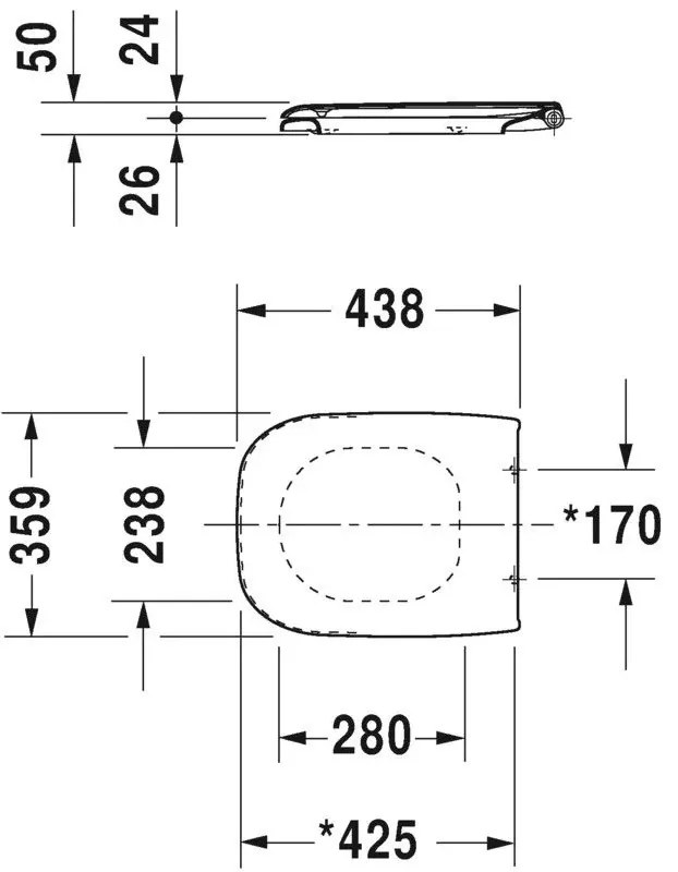 Duravit D-Code Capac WC soft-close