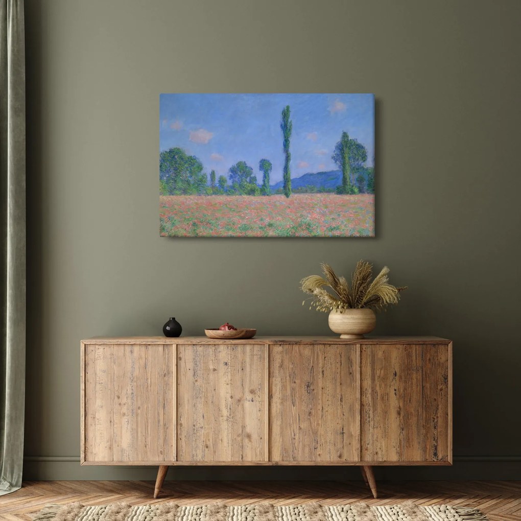 Tablou - Claude Monet, Poppy Field (Giverny), reproducere (90x60 cm)